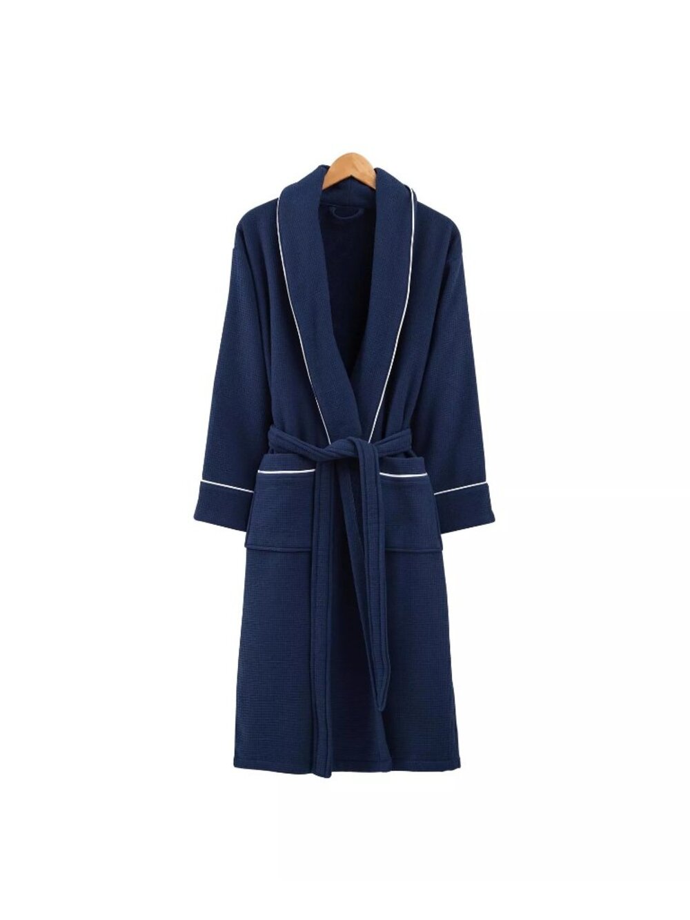 Ozan Premium Home Majesty Unisex Turkish Cotton Robe Blue S/M - LN/WOT